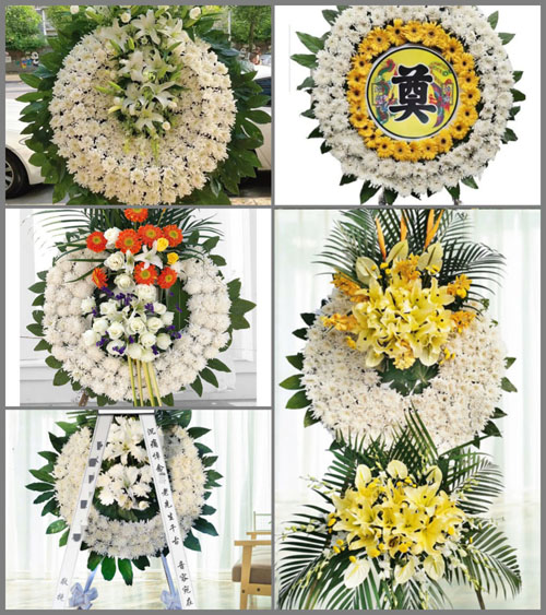 贵州六盘水盘县竹海镇窑上村花圈速递
